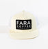 White Fara Cultivator Hat (White Mesh)
